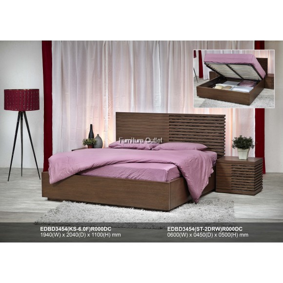 (ED3454) NIGER STORAGE BED QUEEN or KING