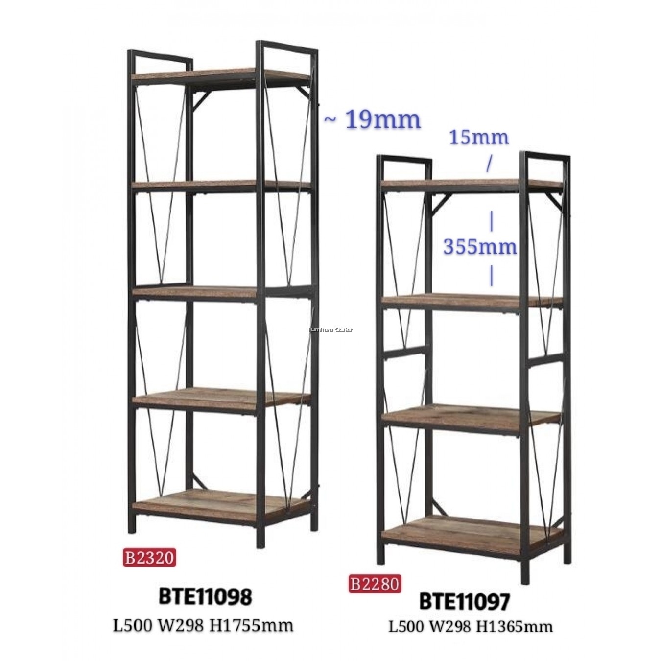 BTE11097 BTE11098 DISPLAY RACK / BOOK RACK / STEEL RACK